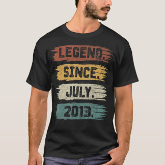 T-shirt Légende depuis juillet 2013 9 ans 9e anniversaire