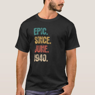 T-shirt Légende depuis juin 1940 82 ans 82e anniversaire