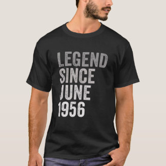 T-shirt Légende Depuis Juin 1956 Awesome 65 Ans 65E B