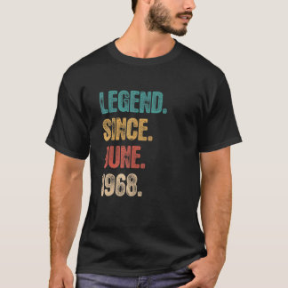 T-shirt Légende depuis juin 1968 54 ans Anniversaire 54e B