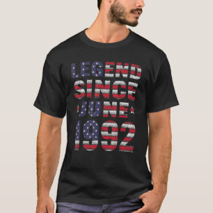 T-shirt Légende depuis juin 1992 30e anniversaire 30 ans