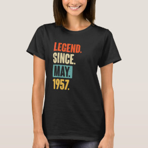 T-shirt Légende depuis mai 1957 65 ans 65e anniversaire