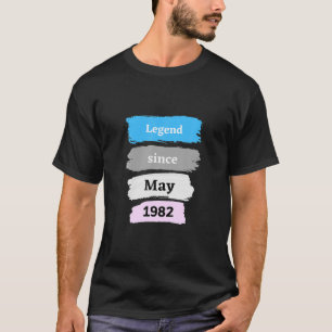 T-shirt Légende Depuis Mai 1982 40E Anniversaire