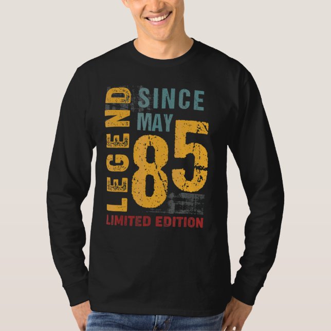 T-shirt Légende Depuis Mai 1985 Pour 37 Ans 37ème Naissanc (Devant)