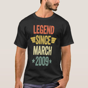 T-shirt Légende depuis mars 2009