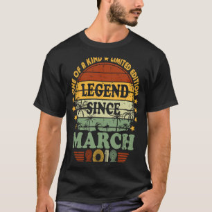 T-shirt Légende depuis mars 2012 11e anniversaire 11 ans