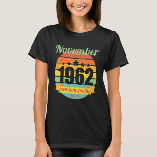 T-shirt Légende depuis novembre 1962 60 ans 60s 60 Anniver