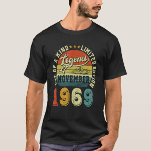 T-shirt Légende depuis novembre 1969 53 Ans 53e Naissance