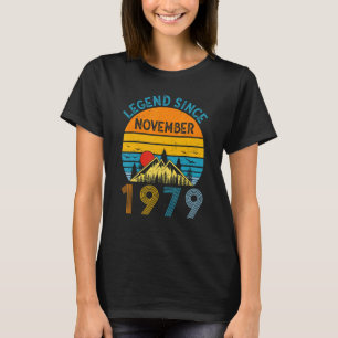 T-shirt Légende depuis novembre 1979 43e anniversaire 43 a