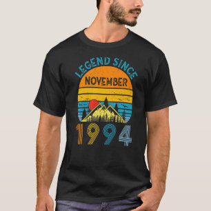 T-shirt Légende depuis novembre 1994 28e anniversaire 28 a