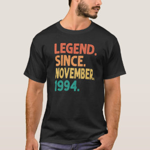 T-shirt Légende depuis novembre 1994 28e anniversaire Retr