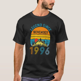 T-shirt Légende depuis novembre 1996 26e anniversaire 26 a