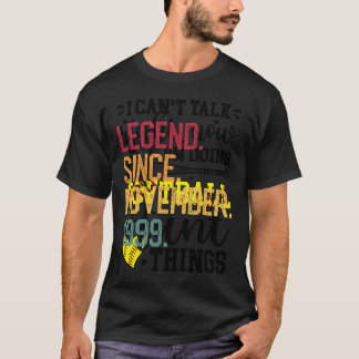 T-shirt Légende depuis novembre 1999 21E Cadeau Anniversai