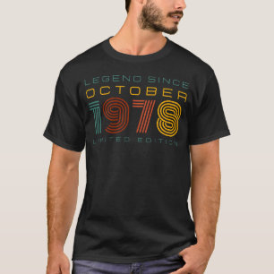 T-shirt Légende depuis octobre 1978, Edition Limitée Homme