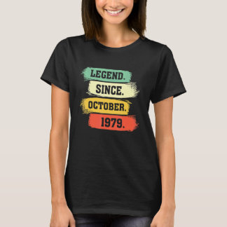 T-shirt Légende depuis octobre 1979 u2013 Joyeux anniversa