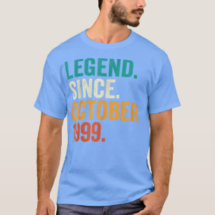 T-shirt Légende depuis octobre 1999 23 ans Cadeaux 23ème