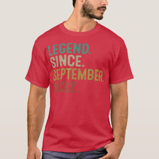 T-shirt Légende depuis septembre 1932 90ème anniversaire V