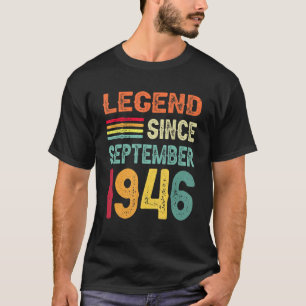 T-shirt Légende depuis septembre 1946 76e anniversaire 76 