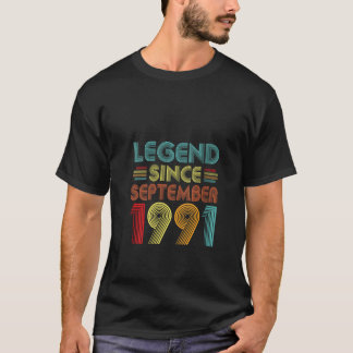 T-shirt Légende depuis septembre 1991 Anniversaire 1991 Ho