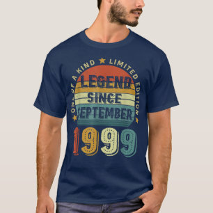 T-shirt Légende depuis septembre 1999 23e anniversaire 23 