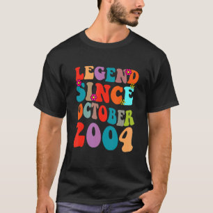 T-shirt Légende depuis septembre 2004 Vintage Birthday Ret