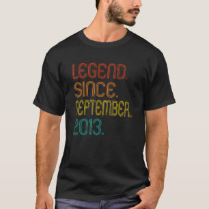 T-shirt Légende depuis septembre 2013 9 ans 9e anniversair
