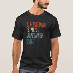 T-shirt Légende depuis septembre 2013 9e anniversaire 9 an