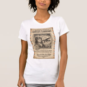T-shirt Légende des cieux. Célébrez Amelia Earhart