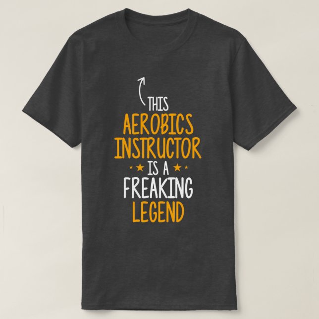 T-shirt Légende des instructeurs d'aérobic (Design devant)