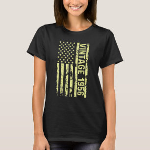 T-shirt Légende Drapeau US Vintage Depuis 1956 Pour Hommes