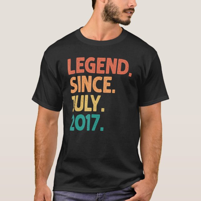 T-shirt Légende du 5e anniversaire depuis juillet 2017 5 a (Devant)
