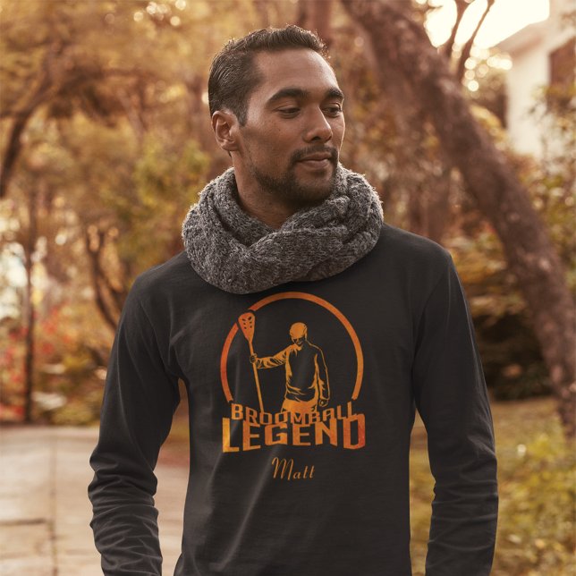 T-shirt Légende du Broomball sur mesure Cute Sports (Créateur téléchargé)