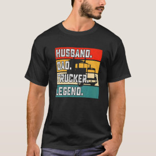 T-shirt Légende du camionneur papa mari