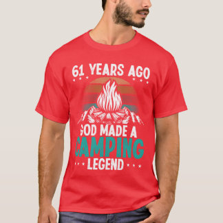 T-shirt Légende du camping de 61 ans Scout 61Anniversaire