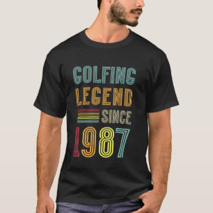 T-shirt Légende du golfeur 1987 38e anniversaire Golf 38 a
