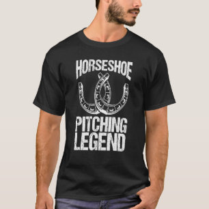 T-shirt Légende du lancer de fer à cheval Jeu de lancer de