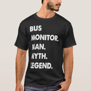T-shirt Légende du mythe de l'homme surveillant le bus