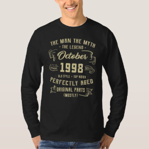 T-shirt Légende du mythe masculin octobre 1998 24e anniver