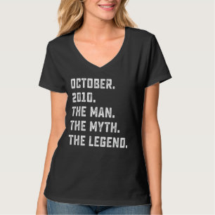 T-shirt Légende du mythe masculin Octobre 2010 12e anniver