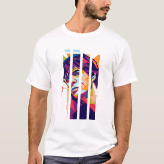 T-shirt Légende du Rock Mick Jagger - Leader des Rolling S
