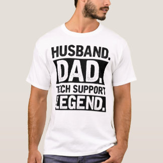 T-shirt Légende du soutien technique papa mari