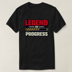 T-shirt Légende en cours Art motivationnel Grunge