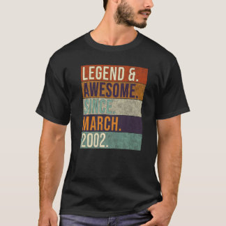 T-shirt Légende et stupéfiant depuis mars 2002 Anniversair
