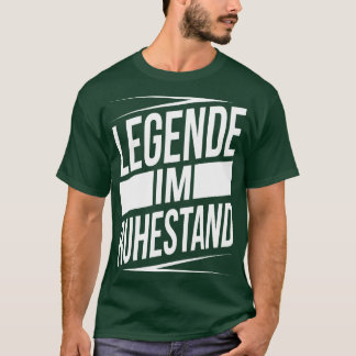 T-shirt Legende im ruhestand blanc