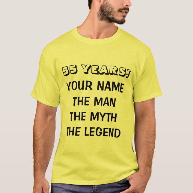 T-shirt légende mythe homme pour hommes du 55e ann (Devant)