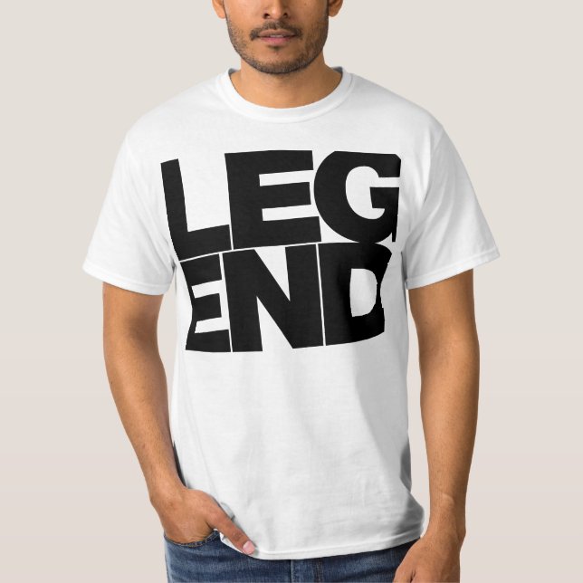 T-shirt Légende (texte noir) (Devant)