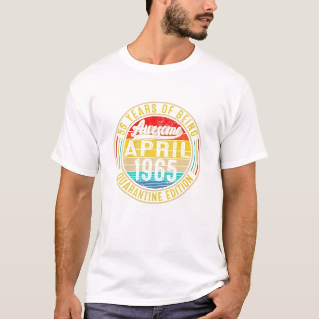 T-shirt Légende vintage avril 1965 (Devant)