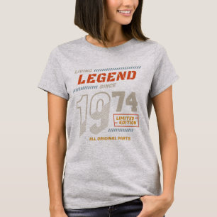 T-shirt Légende Vintage depuis 1974 Edition Limitée