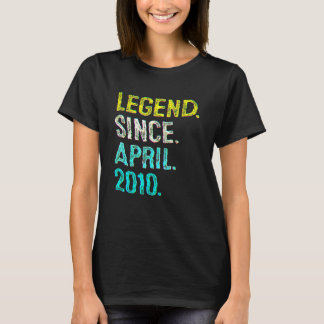 T-shirt Légende Vintage vieille de 12 ans depuis avril 201