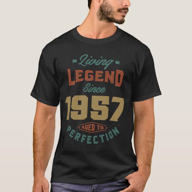 T-shirt Légende vivante depuis 1957 (Devant)